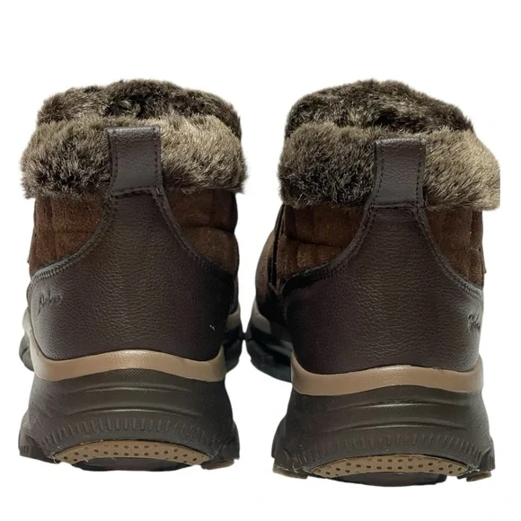 💥SALE💥SKECHERS BROWN RELAXED FIT GIRL CRUSH BROWN ANKLE BOOTIES NWOTS SZ 9 EUC - Picture 5 of 13
